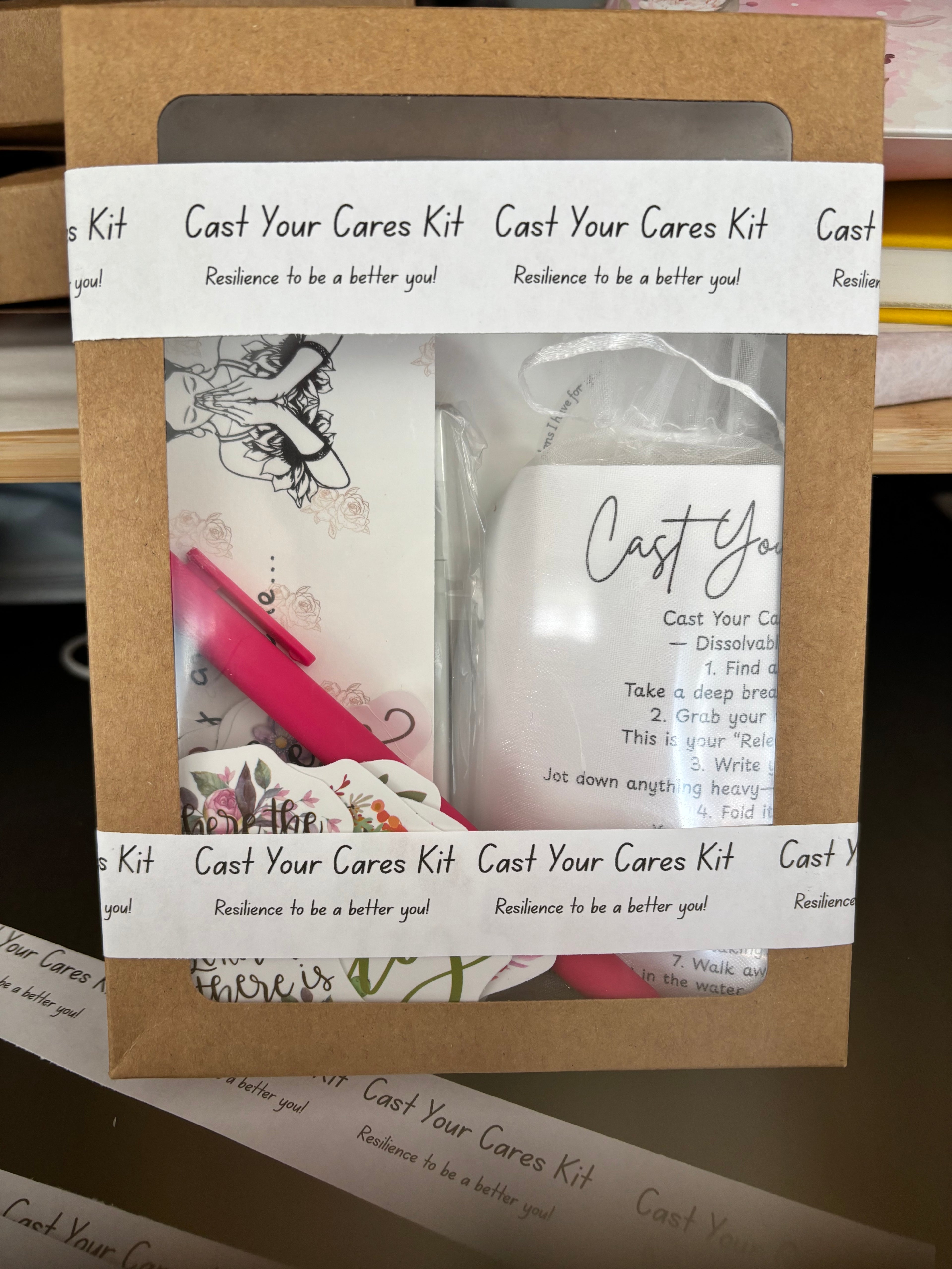 Now Available! Cast Your Cares Journaling Kit Mini Size