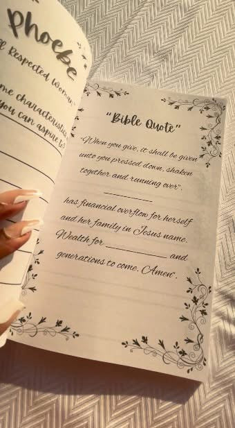 10 Weeks Womans Prayer Journal planner
