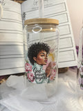 Women's Inspirational Glass Tumbler